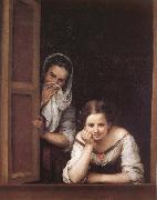 Bartolome Esteban Murillo Two Women in a fonster china oil painting artist